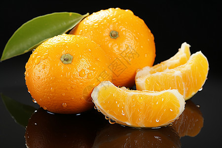 橘子采摘新鲜采摘的柑橘水果背景
