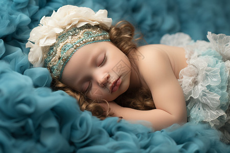 安睡的小公主背景图片