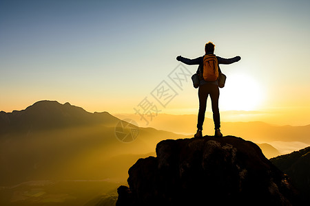 攀爬男人登高冒险的男人背景