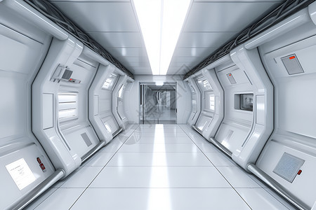 未来的科幻城市未来的宇宙飞船背景