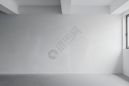 房间内的白色墙壁背景