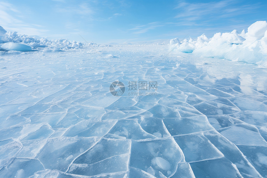 冻结的冰河背景图片