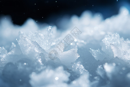 闪耀的雪花背景图片