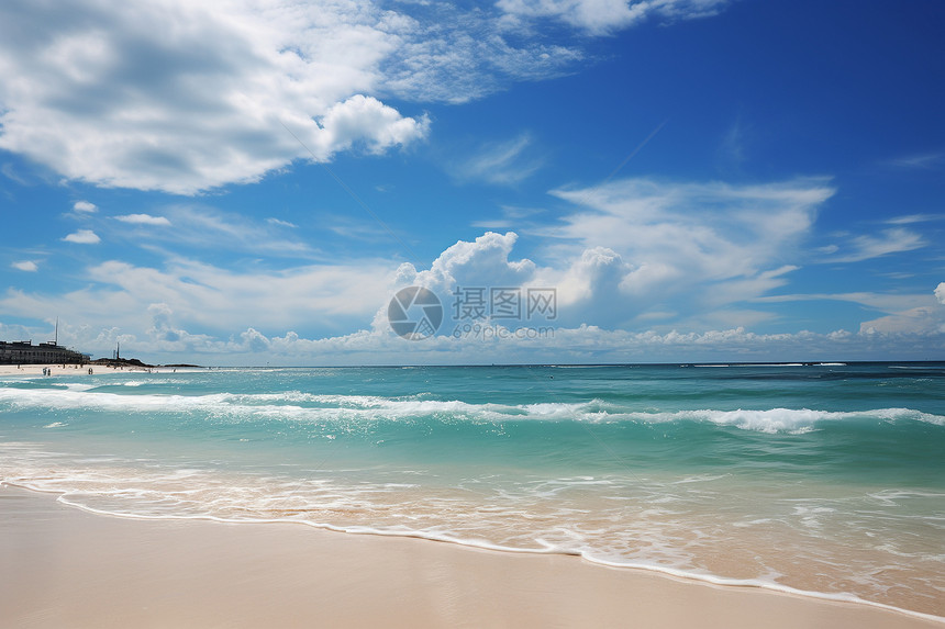夏日热带海滩图片