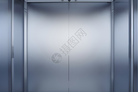 银色金属电梯背景图片