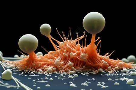 抽象的细菌肉瘤概念图高清图片