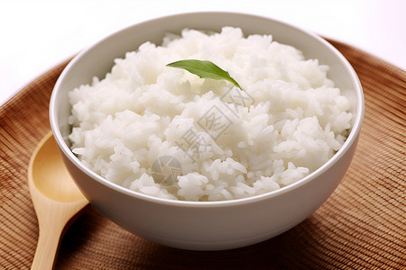 白米饭很美味背景图片