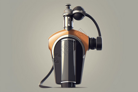 平面样式插图的燃油泵背景图片