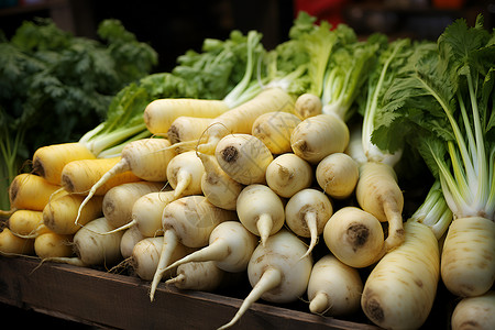 市场摊位上的蔬菜背景图片
