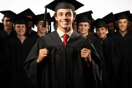 毕业生的团体照背景图片