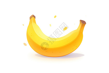 卡通风格的香蕉插图背景图片