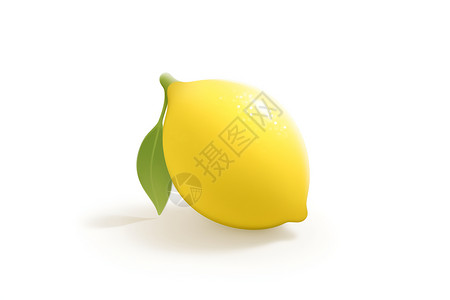 黄色的柠檬背景图片
