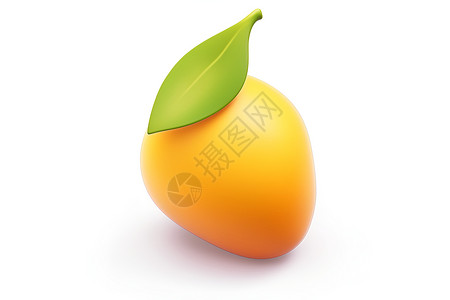 芒果味芒果的卡通图标插画