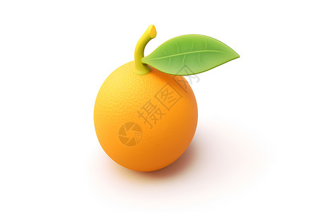 果香扑鼻的橙色背景图片