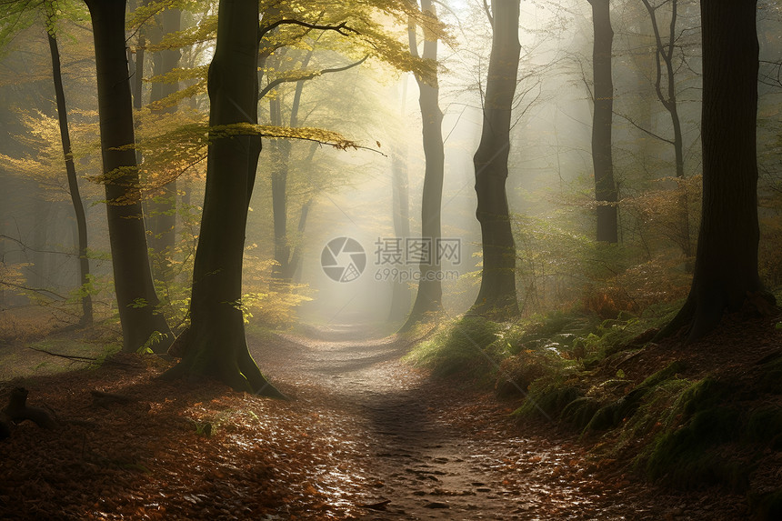 迷雾森林的仙境之路图片