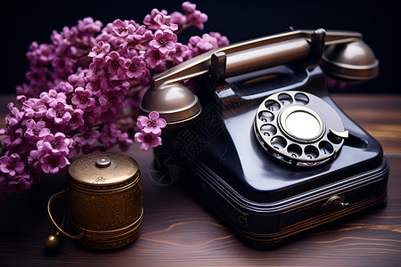 电话复古素材传统与时尚的结合背景