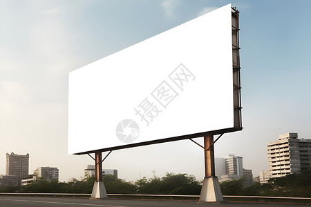 一块巨大广告牌背景图片