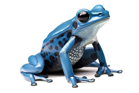 毒晒蓝色斑点青蛙背景