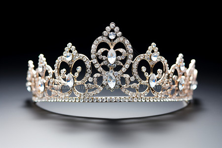 皇冠珠宝钻石发饰的头冠背景
