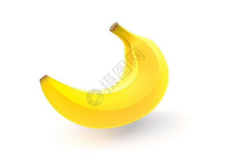 卡通风格的香蕉水果插图背景图片