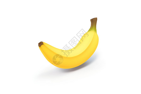 小巧可爱的香蕉艺术插图背景图片
