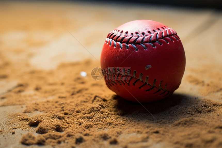 体育场地上的棒球图片