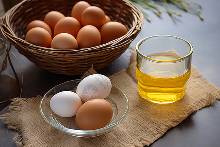 营养有机的鸡蛋背景图片