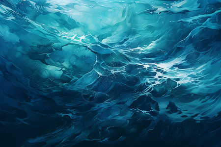 抽象的海水背景图片