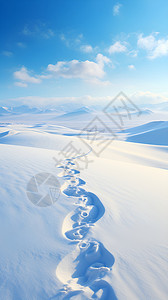 白雪覆盖的道路高清图片