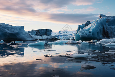 冰岛景色冰岛冰川的美景背景