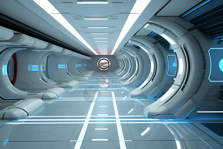 实验室走廊未来科技建筑走廊设计图片