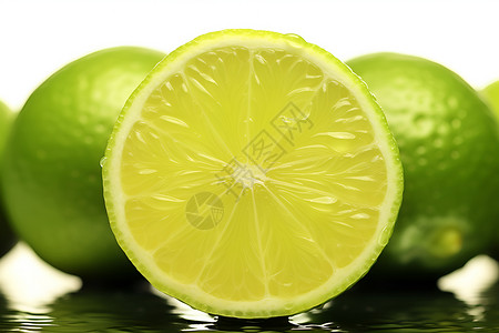 青柠檬背景图片