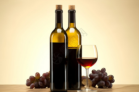 美味的红酒背景图片
