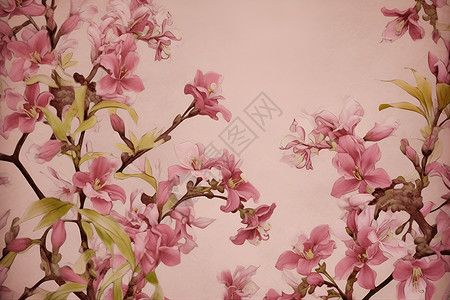 粉色花朵的壁纸背景图片
