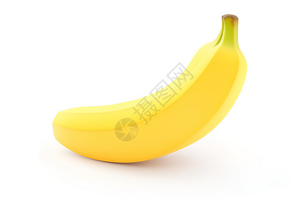 香蕉立体图标背景图片
