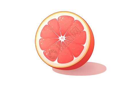 设计的卡通柚子背景图片