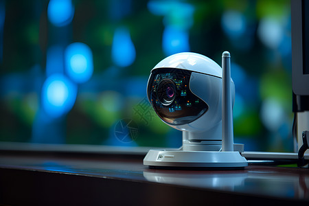 弱电安防安全监测技术的监控摄像头背景
