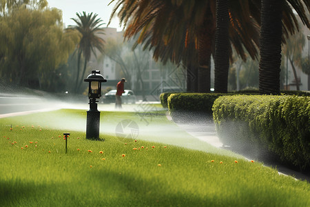 自动喷水器浇水灌溉器高清图片