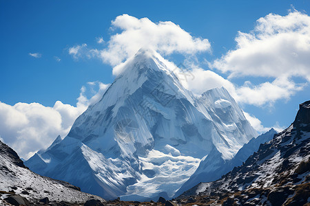 雪山美景背景图片