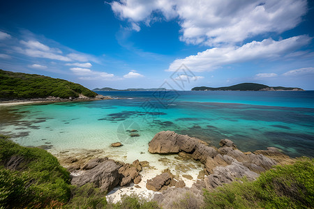 碧海蓝天背景图片