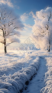 白色的雪地背景图片