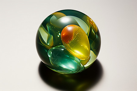 抽象形状的玻璃球背景图片