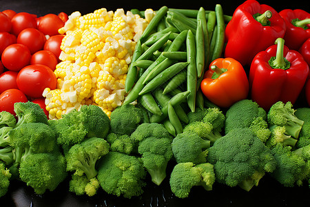 多种蔬菜背景图片