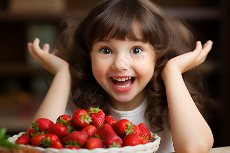 小女孩吃草莓吃草莓的小女孩背景