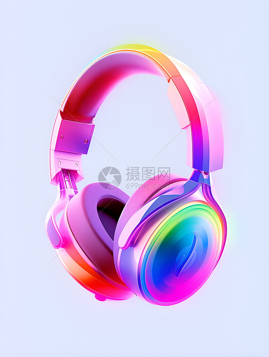 彩虹耳机图片