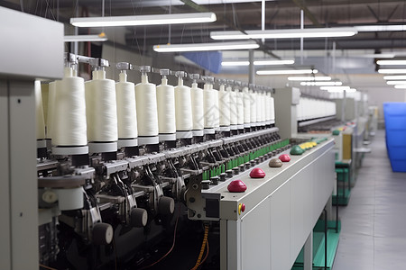 机械化车间机械化的纺纱工厂背景