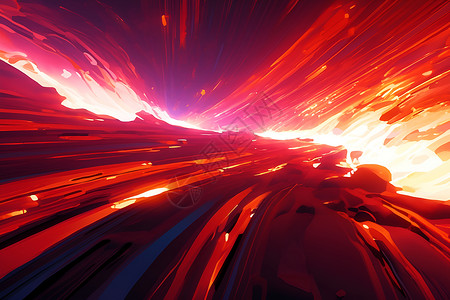 火山地貌火焰般色彩的熔岩设计图片