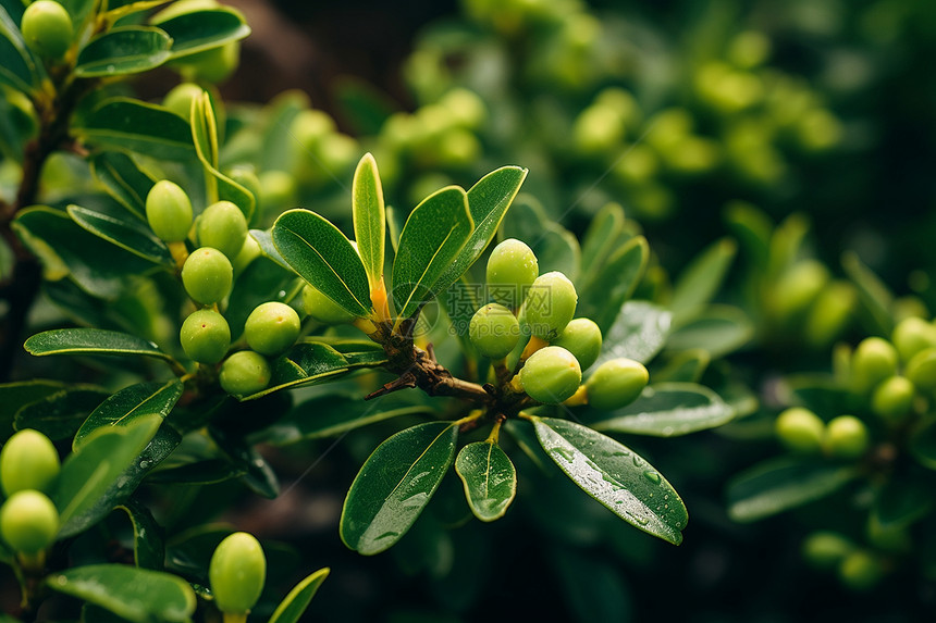 乡村农业种植的浆果种植果园图片