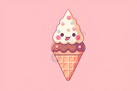 粉色冰淇淋背景图片