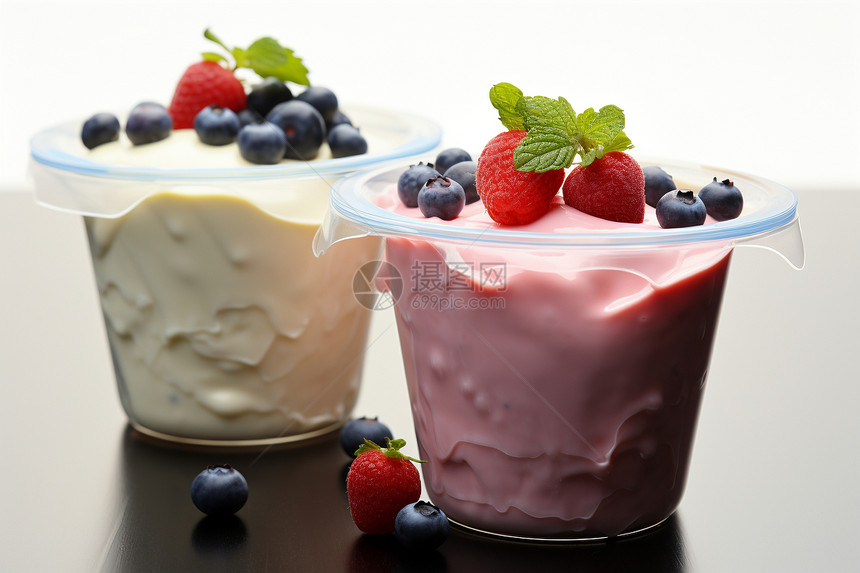 鲜果酸奶的盛宴图片